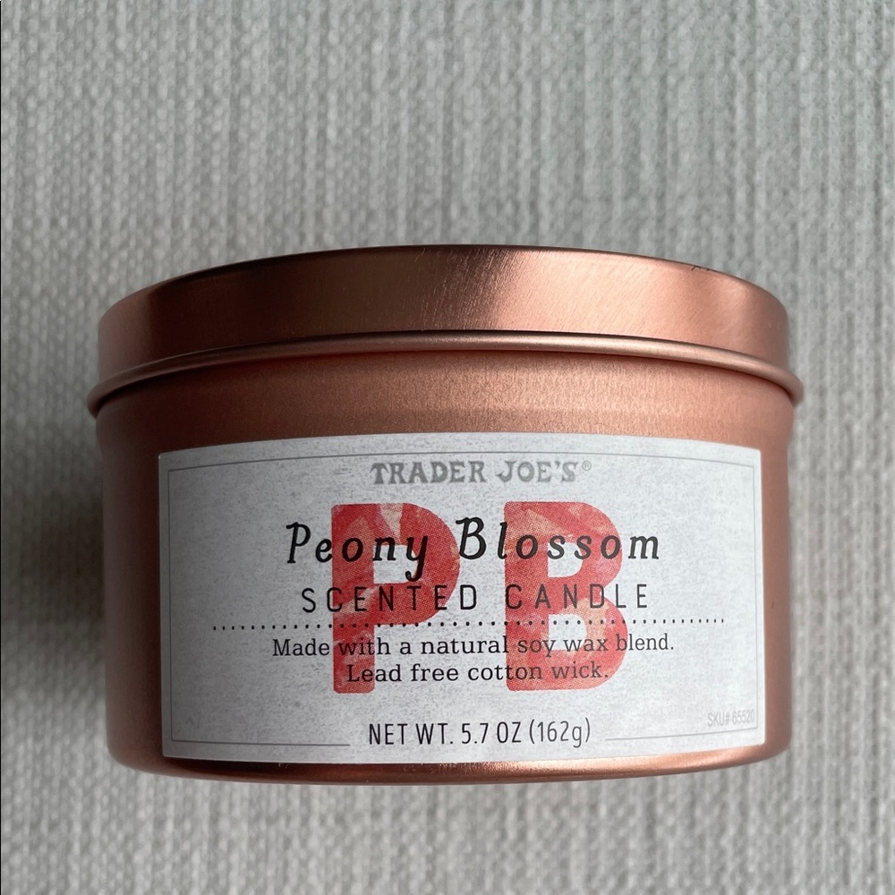 Trader Joe’s Peony Blossom Scented Candle